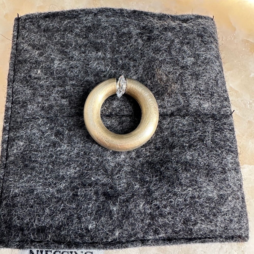 Niessing Vermeil / 925 Sterling Silver w/ 3.00ct Crystal